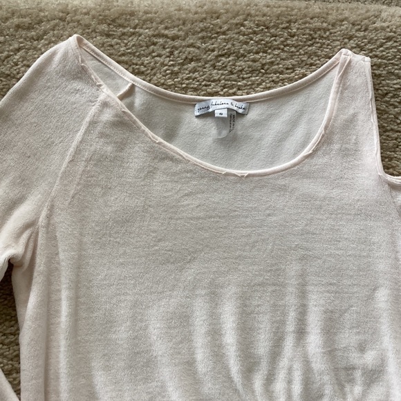 Young Fabulous & Broke Jacee Velour Top in Cream - Picture 3 of 10